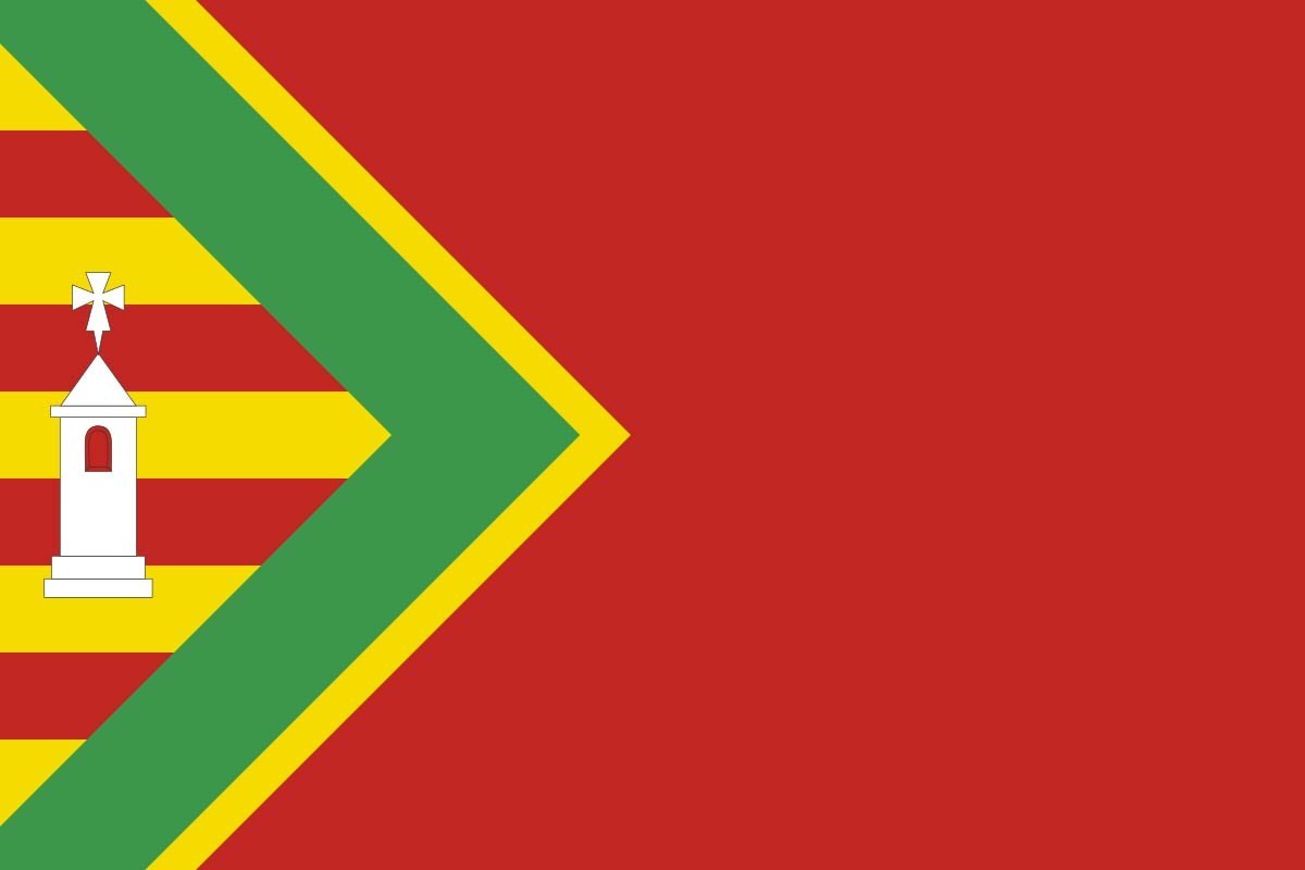 Bandera de mesa de Val de San Martín