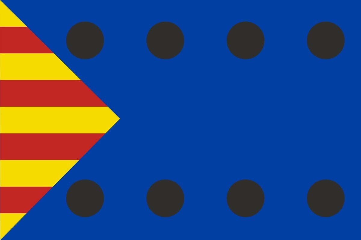 Bandera de mesa de Ojos Negros