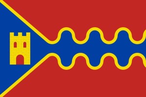 Bandera de mesa de Oliete Bandera de mesa de Oliete