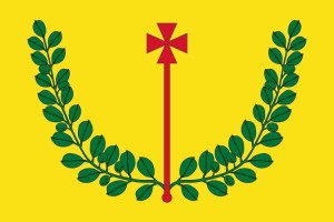 Bandera de mesa de Santa Cruz de Nogueras Bandera de mesa de Santa Cruz de Nogueras