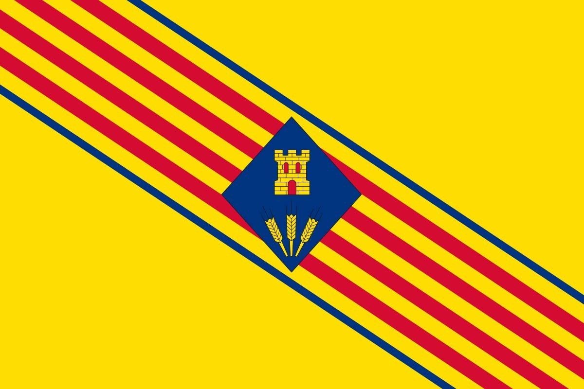 Bandera de mesa de Villafranca del Campo