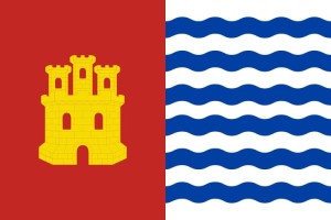 Bandera de mesa de Huerta del Marquesado