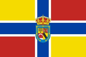 Bandera de mesa de San Lorenzo de la Parrilla