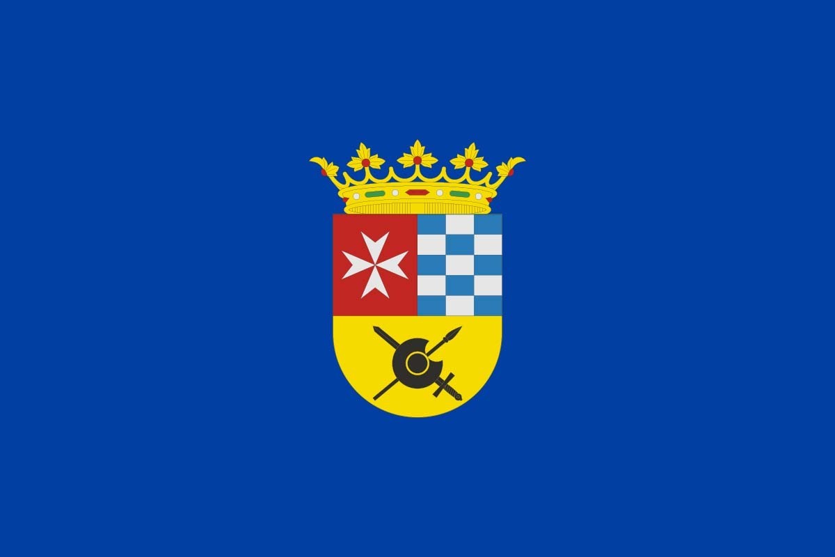 Bandera de mesa de Argamasilla de Alba