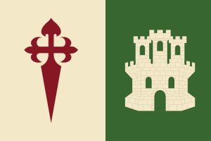 Bandera de mesa de Castellar de Santiago