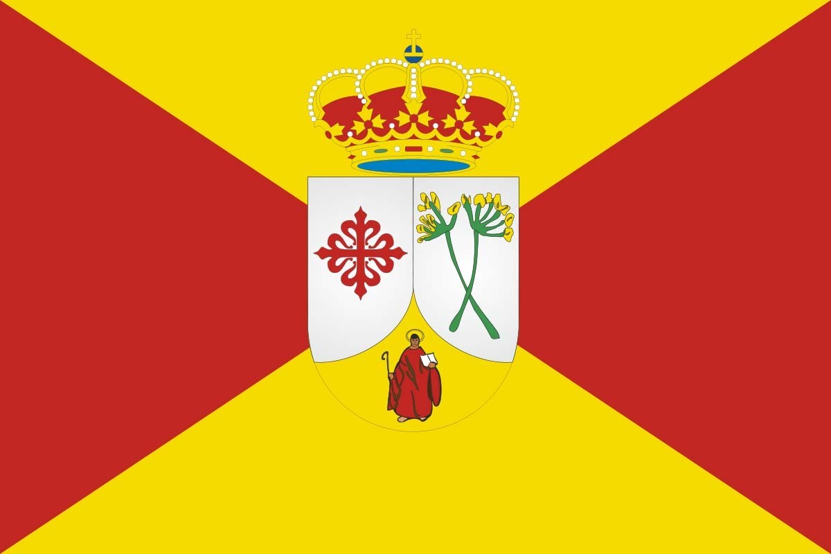 Bandera de mesa de Hinojosas de Calatrava