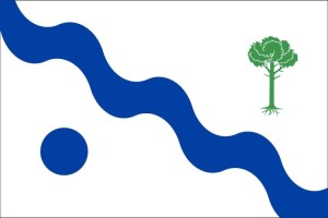 Bandera de mesa de Chillarón del Rey