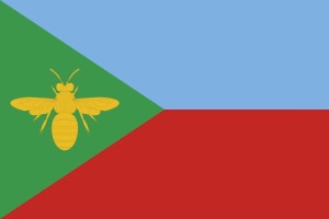 Bandera de mesa de Belvís de la Jara Bandera de mesa de Belvís de la Jara