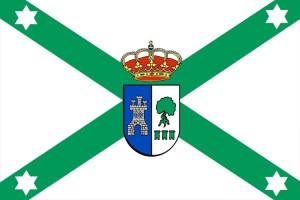 Bandera de mesa de Navahermosa Bandera de mesa de Navahermosa