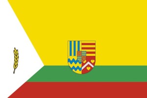 Bandera de Orkoien de alta calidad para exterior 123