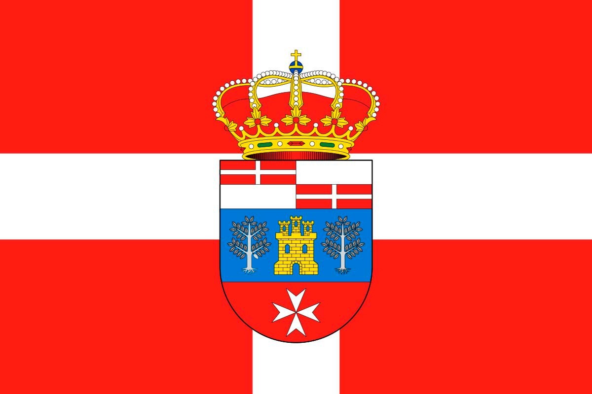 Bandera de mesa de Viso de San Juan