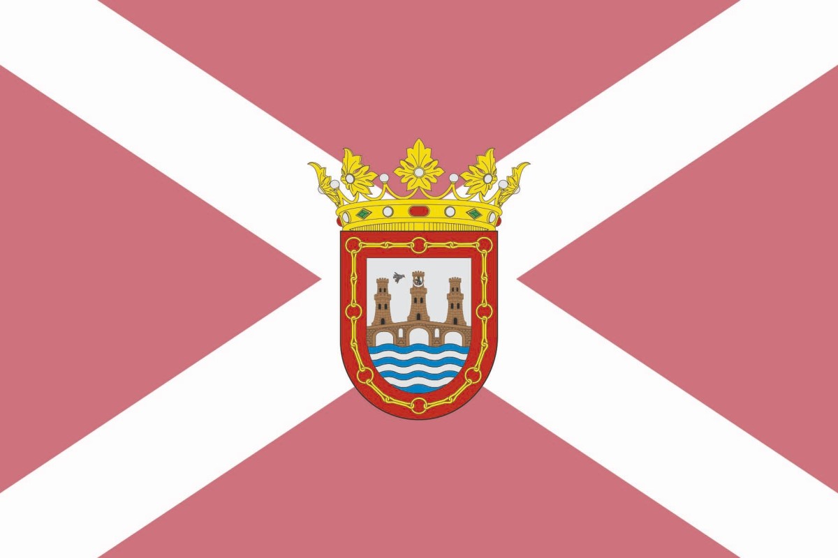 Bandera de Puente la Reina de alta calidad para exterior Bandera de Puente la Reina de alta calidad para exterior