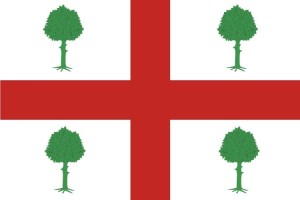 Bandera de mesa de Navalacruz