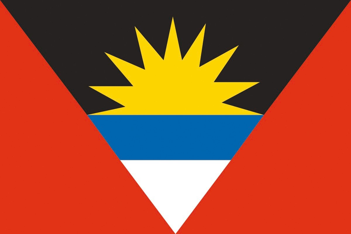Bandera de Antigua y Barbuda de alta calidad para exterior Bandera de Antigua y Barbuda de alta calidad para exterior