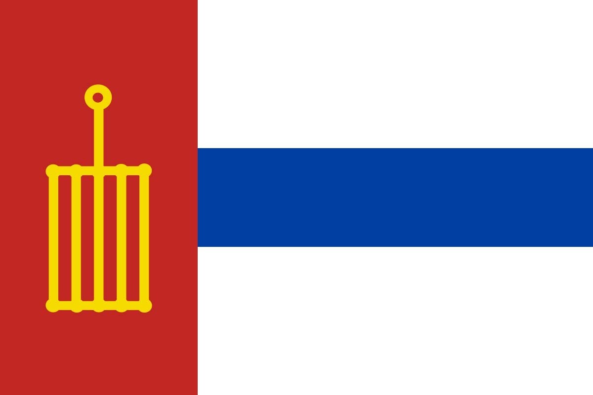 Bandera de mesa de San Lorenzo de Tormes