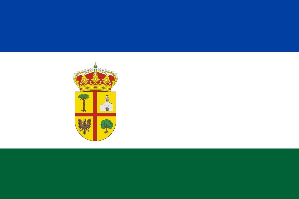 Bandera de mesa de Santa Cruz de Pinares