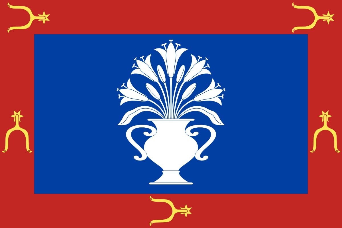 Bandera de mesa de Santa María de los Caballeros