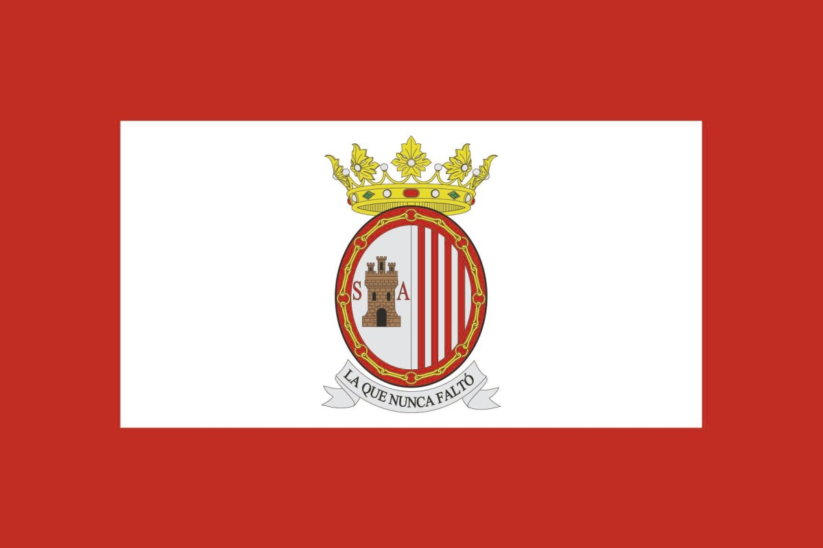 Bandera de Sangüesa de alta calidad para exterior Bandera de Sangüesa de alta calidad para exterior