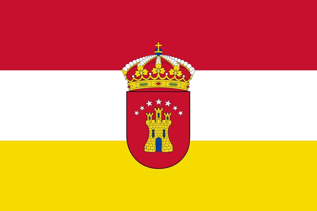Bandera de mesa de Castrillo de la Reina