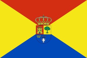 Bandera de mesa de Madrigal del Monte