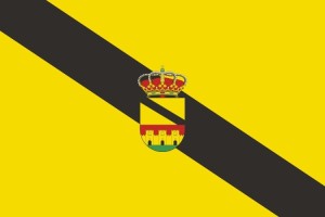 Bandera de mesa de Santa María del Campo