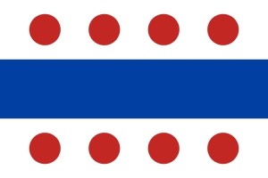 Bandera de mesa de Posada de Valdeón