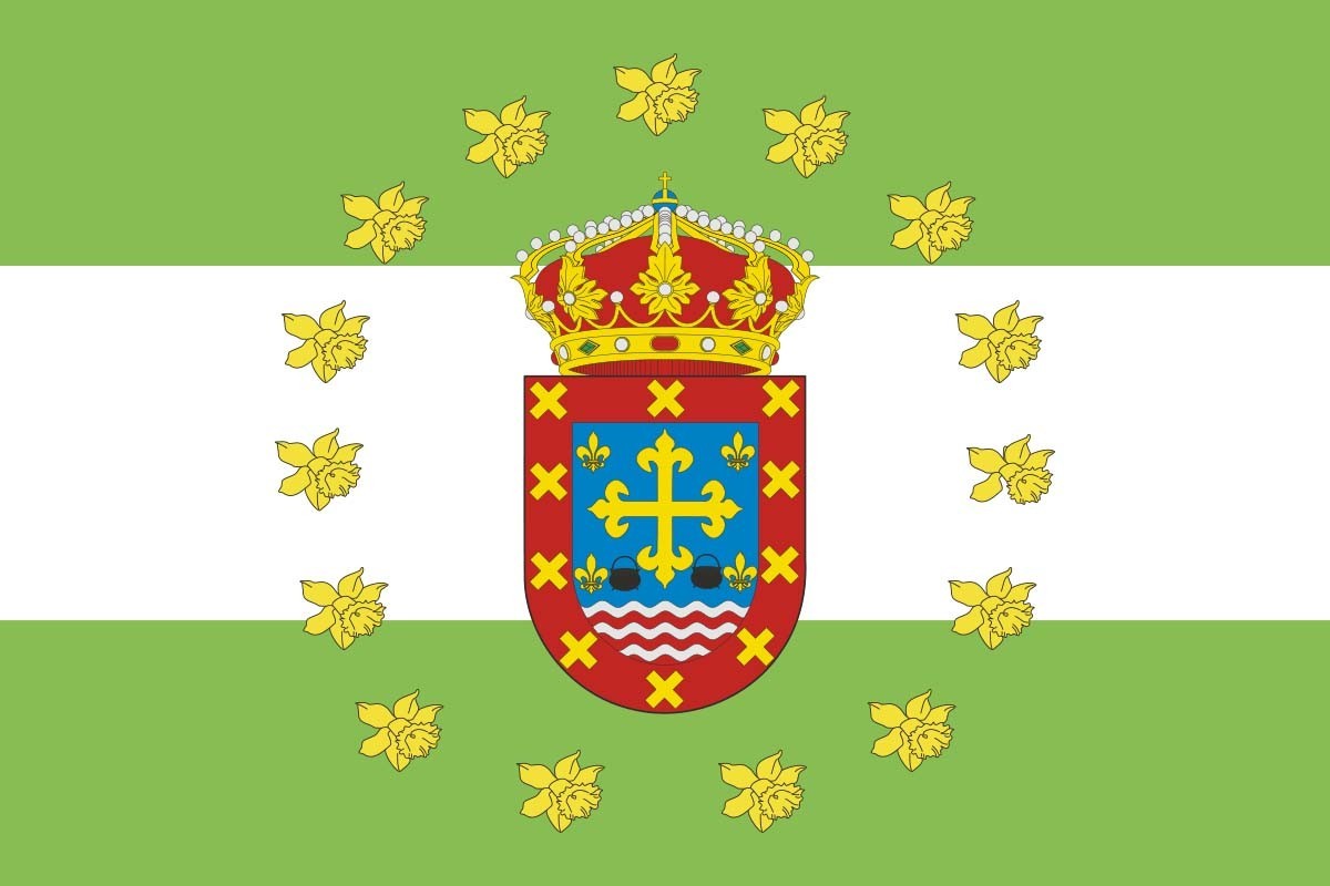 Bandera de mesa de Villablino