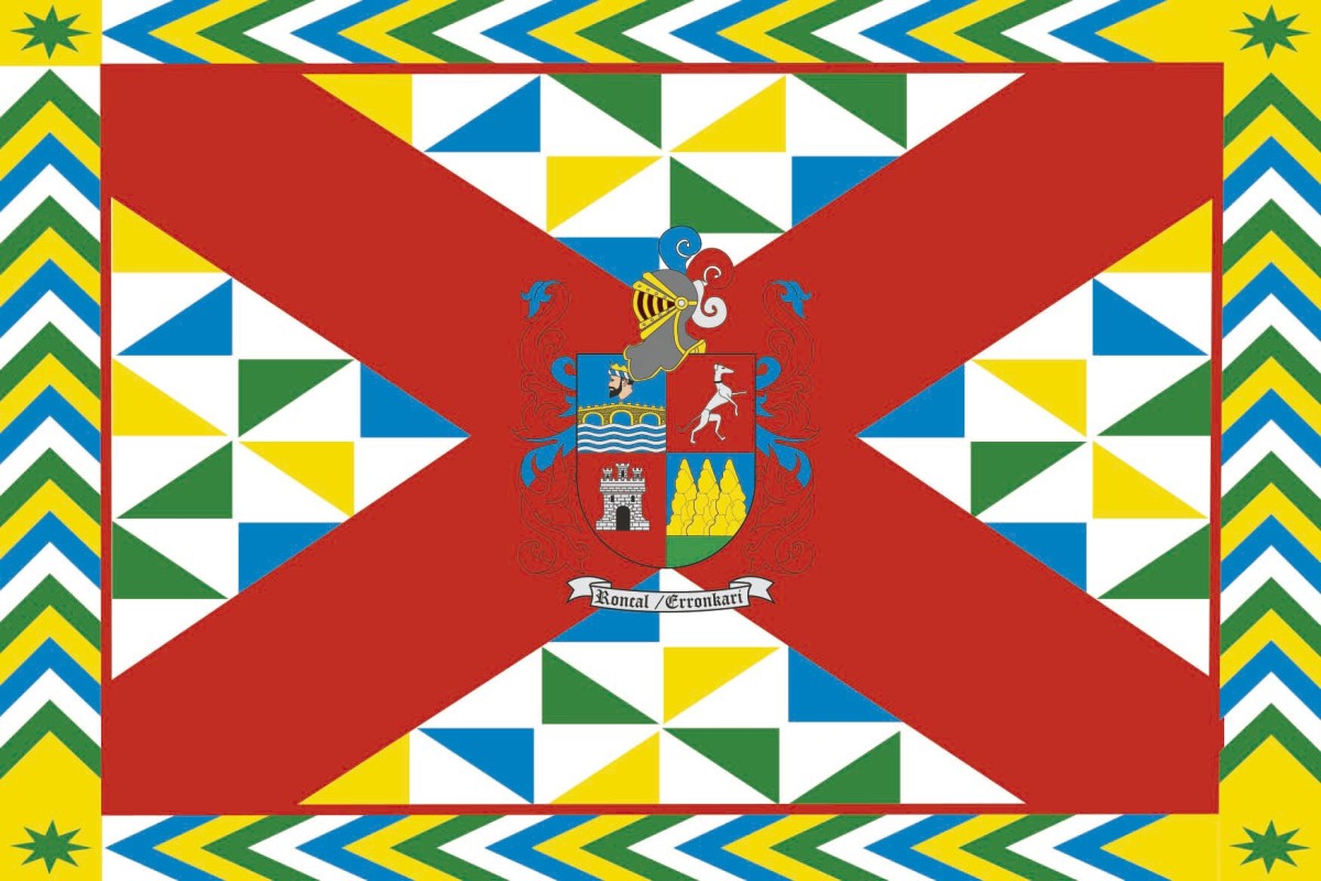 Bandera de Uztárroz de alta calidad para exterior Bandera de Uztárroz de alta calidad para exterior
