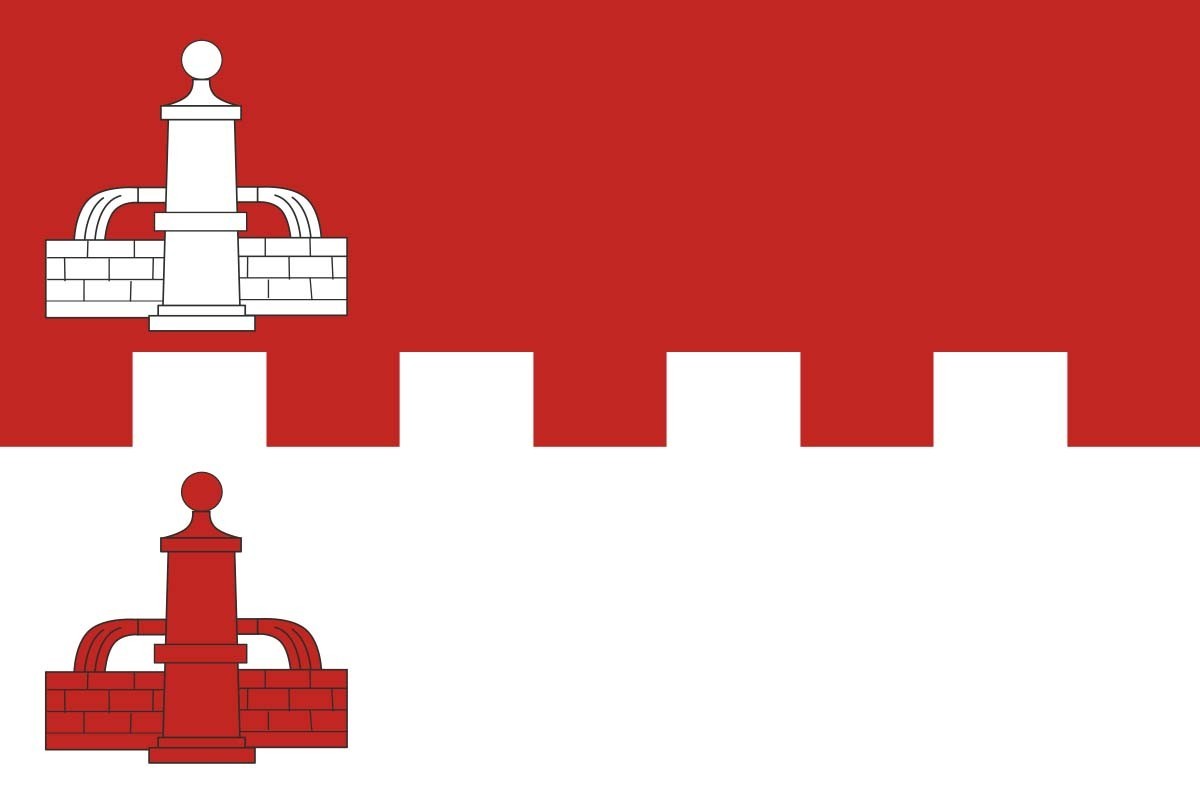 Bandera de mesa de Fuentes de Nava