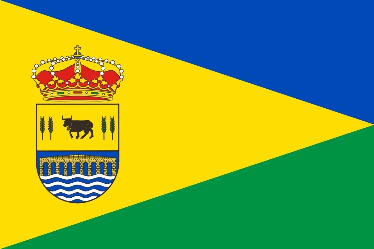 Bandera de mesa de Salinas de Pisuerga