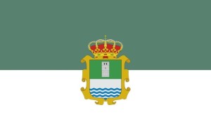 Bandera de mesa de Santibáñez de la Peña