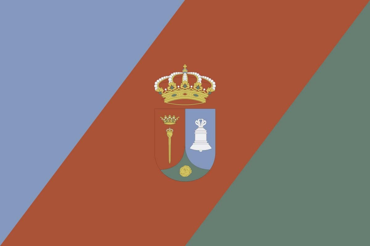 Bandera de mesa de Villares de la Reina