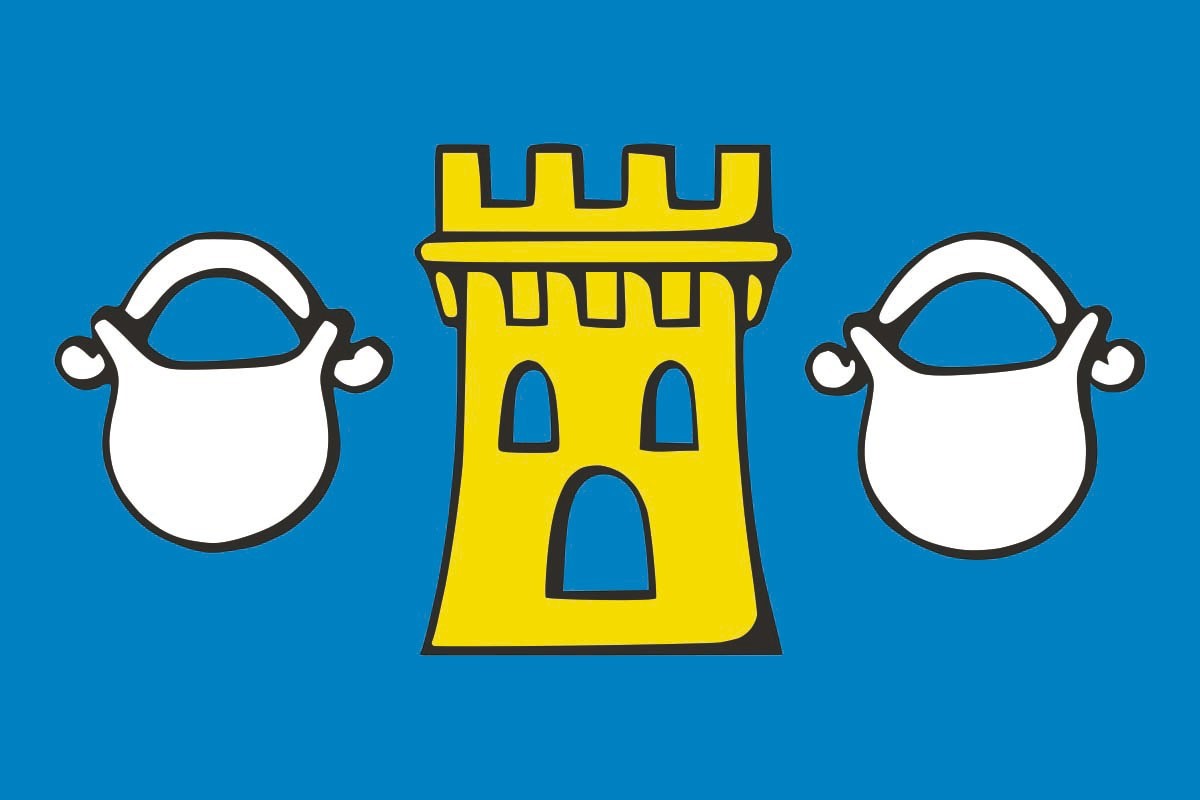 Bandera de Antas de Ulla de alta calidad para exterior Bandera de Antas de Ulla de alta calidad para exterior