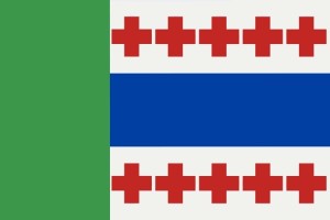 Bandera de mesa de Rosinos de la Requejada