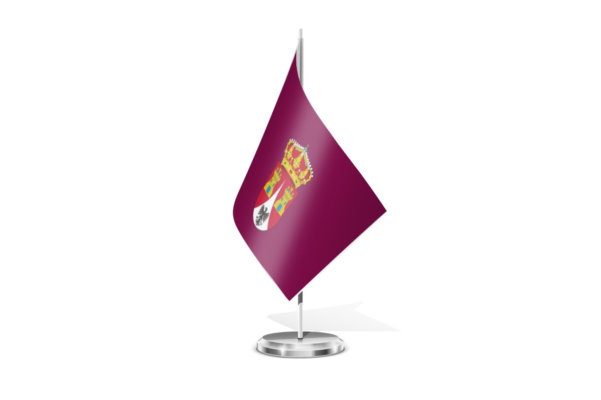 Bandera de mesa de Aguilar de Campos
