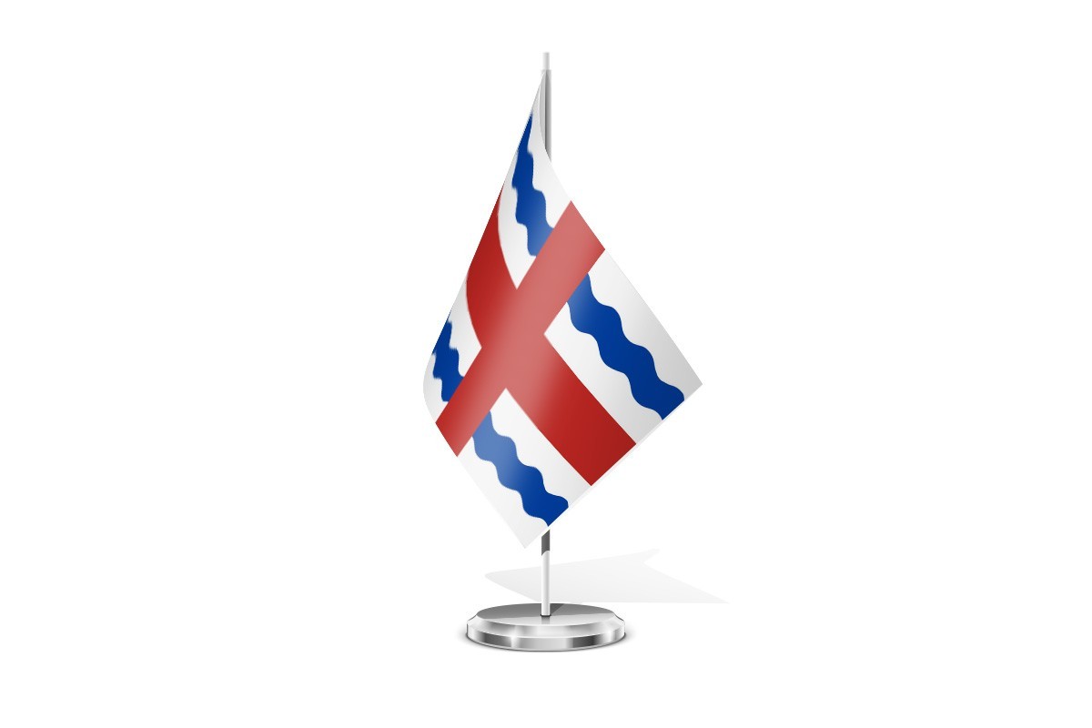 Bandera de mesa de Cubillas de Santa Marta