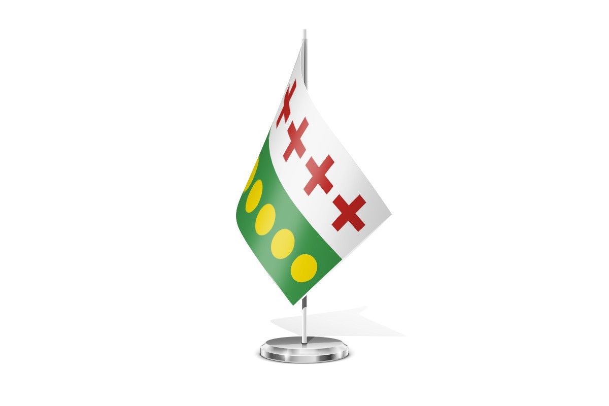 Bandera de mesa de Quintanilla de Trigueros