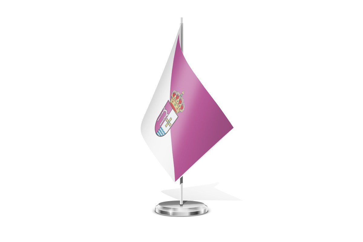 Bandera de mesa de San Cebrián de Mazote