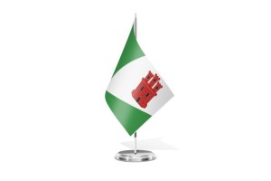 Bandera de mesa de Trigueros del Valle 123