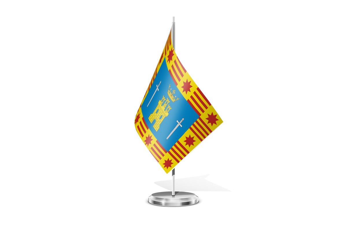 Bandera de mesa de Villalbarba