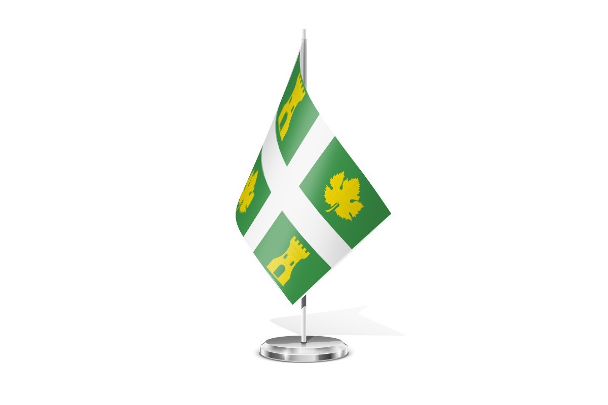 Bandera de mesa de Villaverde de Medina