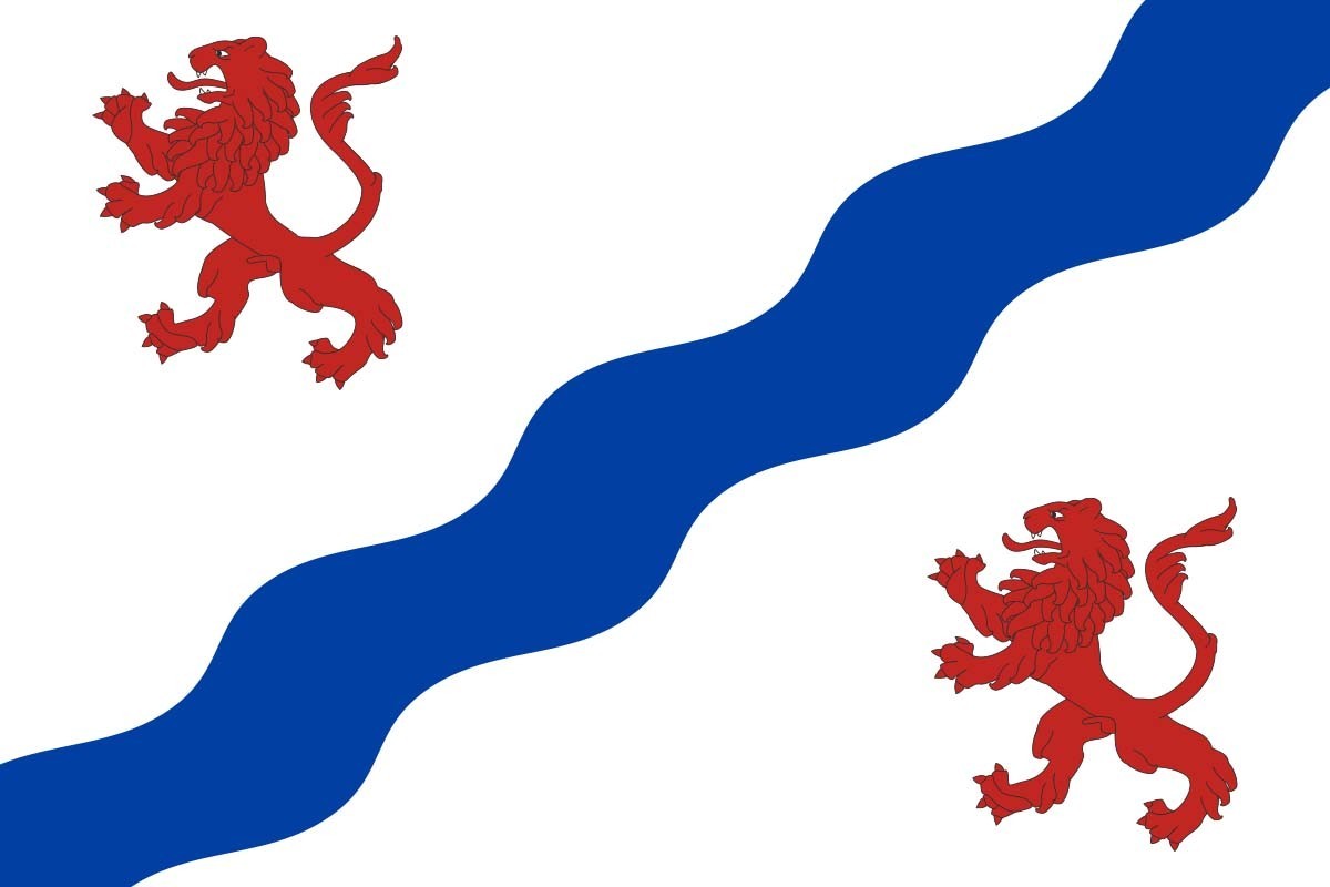 Bandera de mesa de Santovenia de Pisuerga