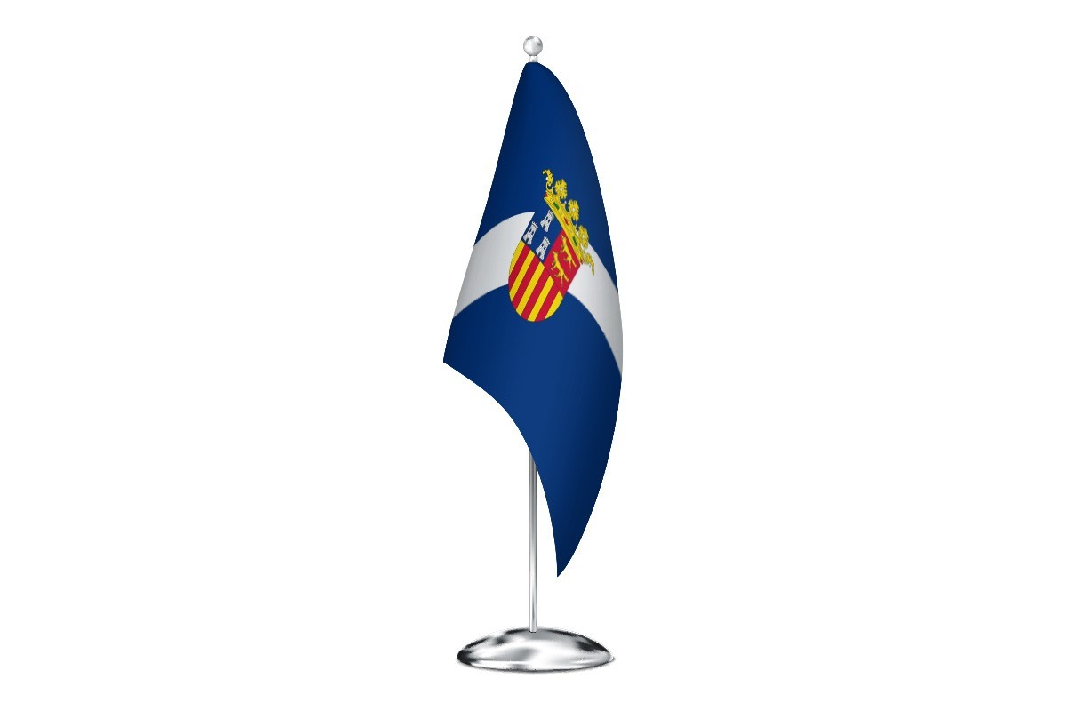 Bandera de despacho de Grañén de alta calidad