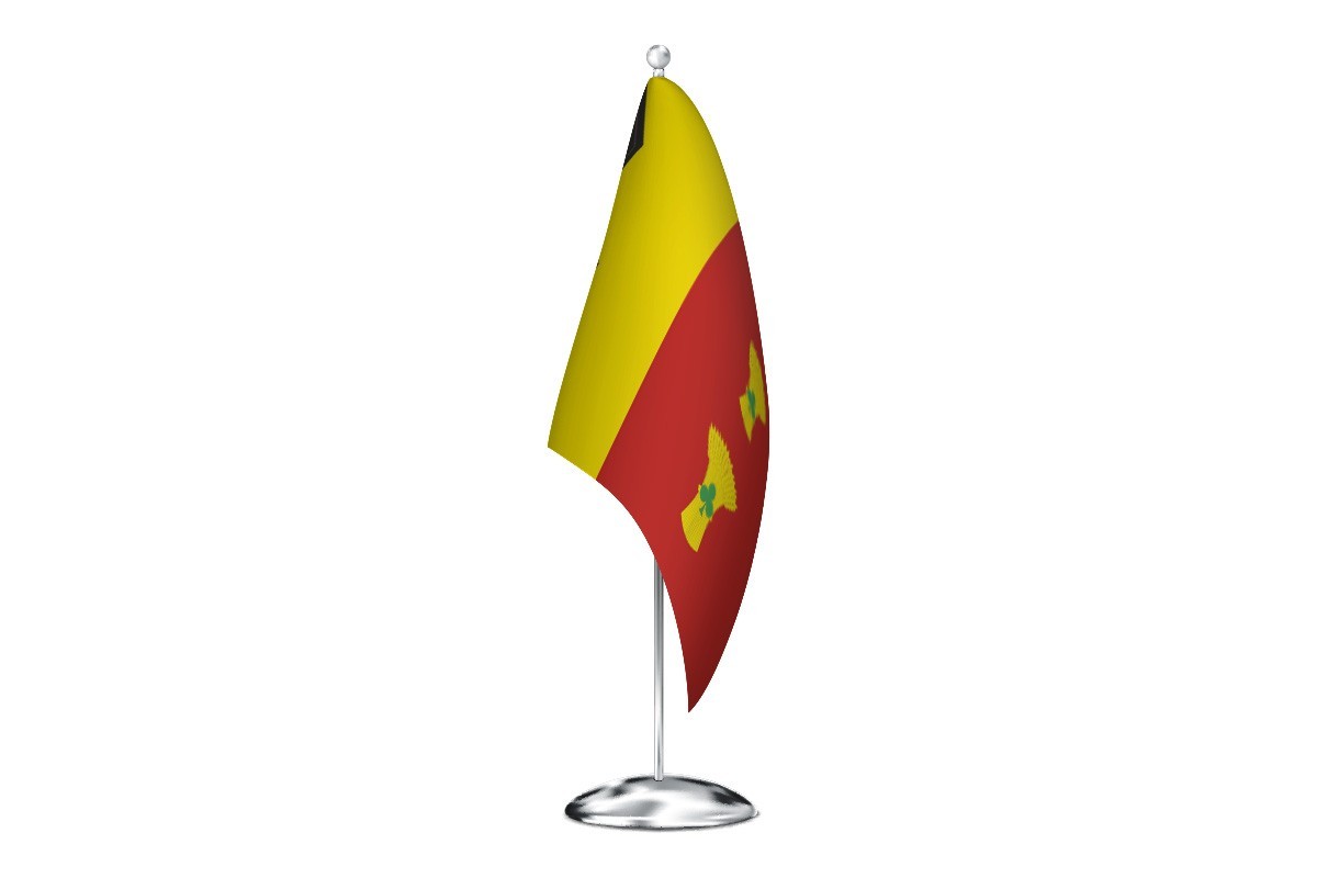 Bandera de despacho de Senés de Alcubierre de alta calidad