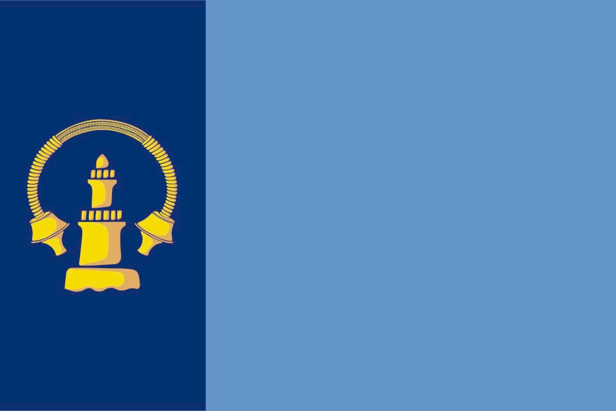 Bandera de Burela de alta calidad para exterior