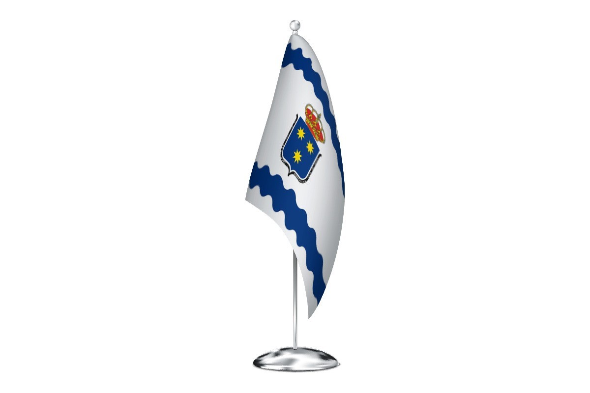 Bandera de despacho de Ainzón de alta calidad