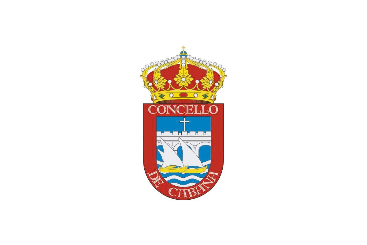 Bandera de Cabana de Bergantiños de alta calidad para exterior Bandera de Cabana de Bergantiños de alta calidad para exterior