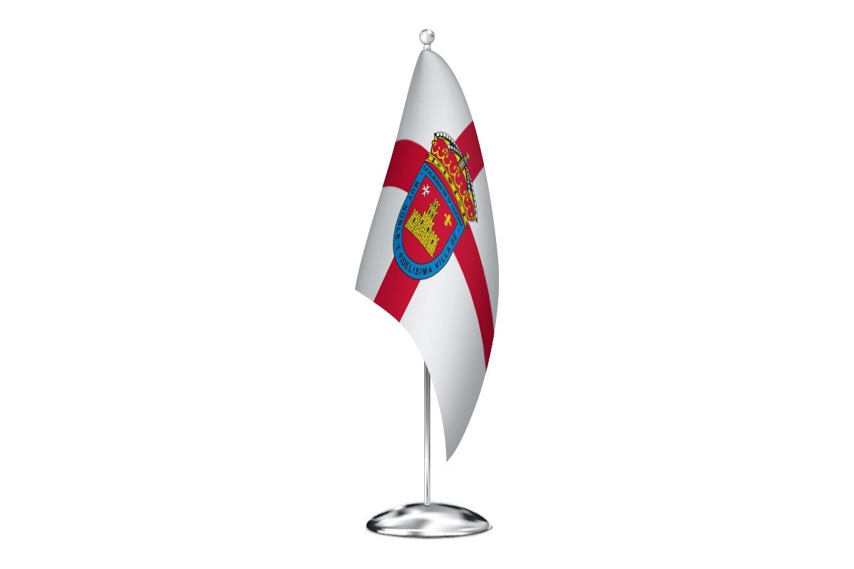 Bandera de despacho de Almunia de Doña Godina de alta calidad