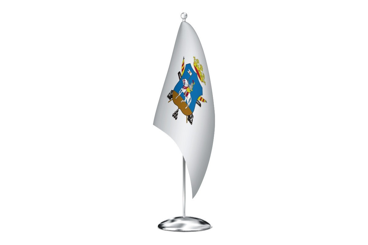 Bandera de despacho de Ejea de los Caballeros de alta calidad