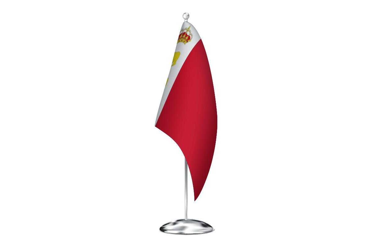 Bandera de despacho de Osera de Ebro de alta calidad